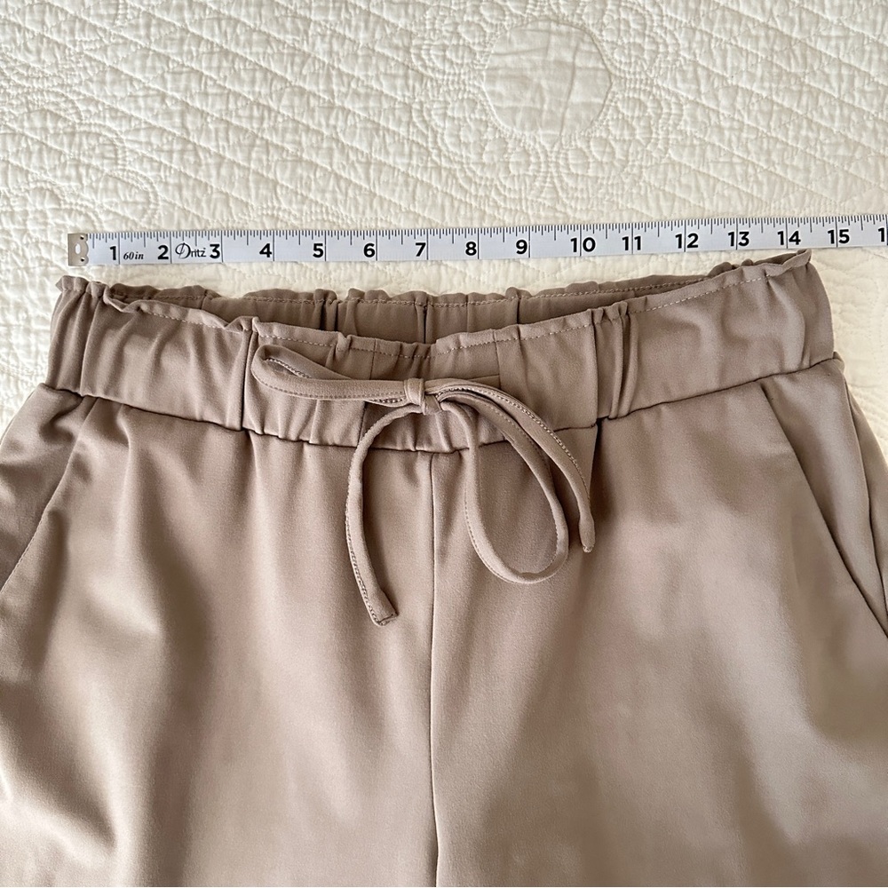 Joie High Waisted Soft Drawstring Jogger Pants Taupe Size Medium - Picture 6 of 8